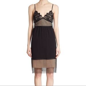 NWT Theory Melaena Lace Overlay Silk Lining Dress-DA6